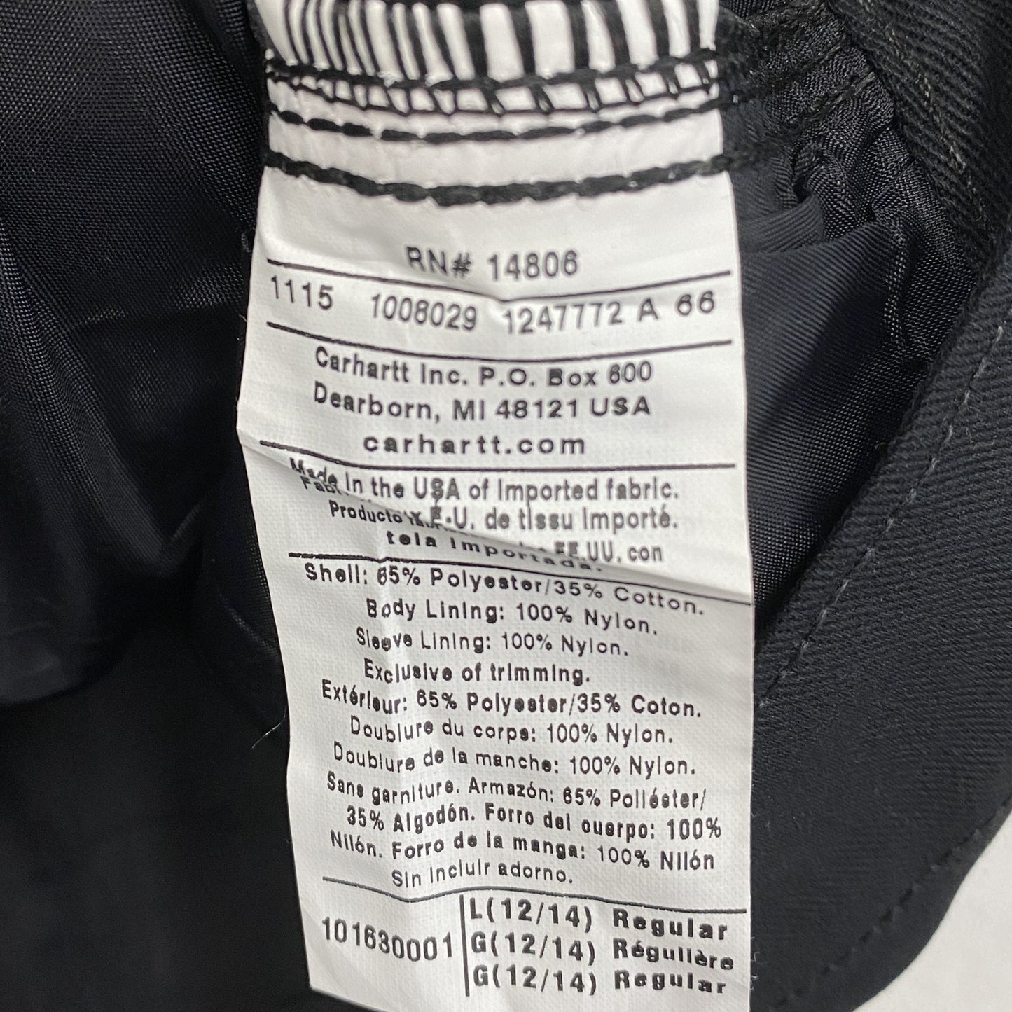 Carhartt カーハート ブルゾン/スイングトップ 黒 ブラック Lサイズ