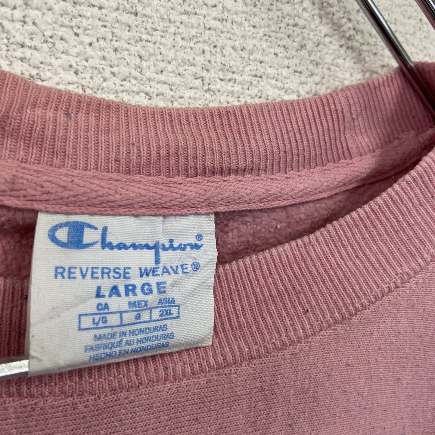Champion チャンピオン リバースウィーブ スウェット/トレーナー ピンク Lサイズ