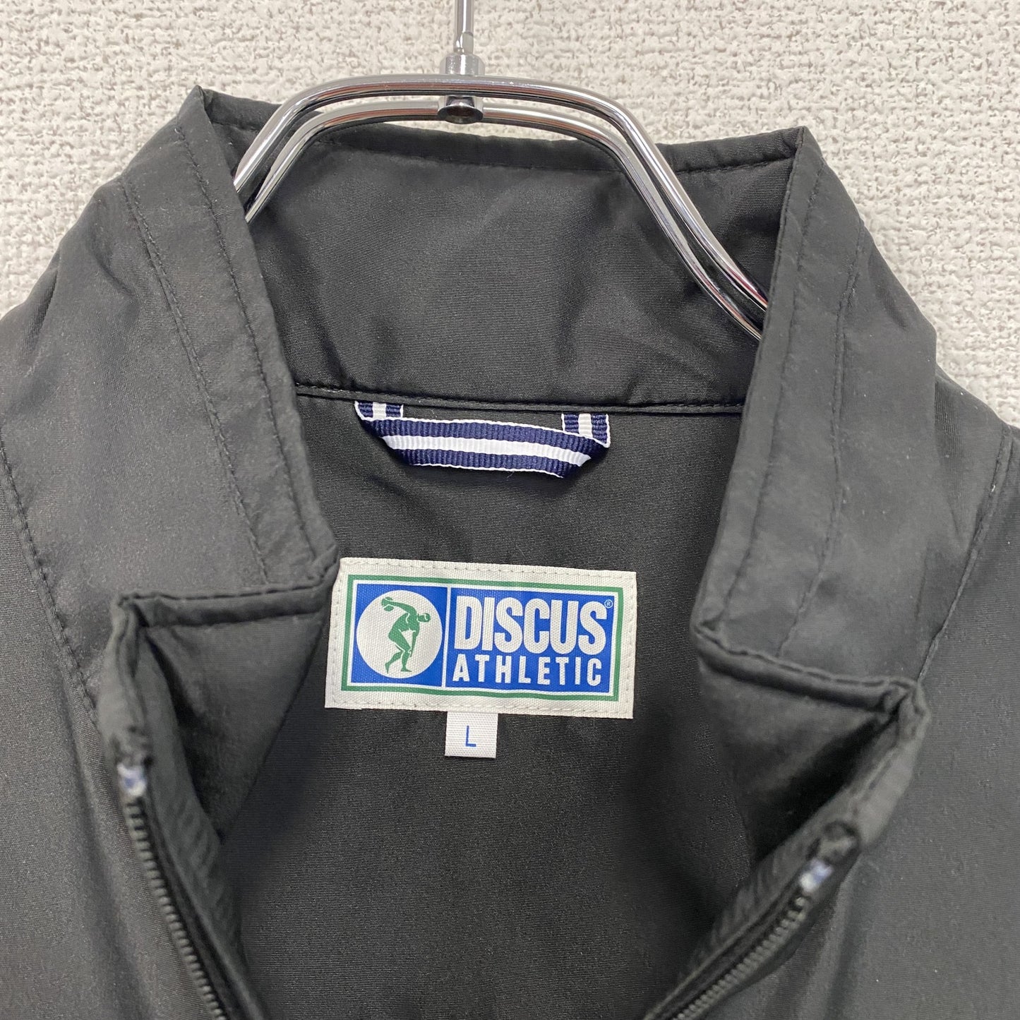 DISCUS ATHLETIC ディスカスアスレチック フルジップベスト 黒 ブラック Lサイズ