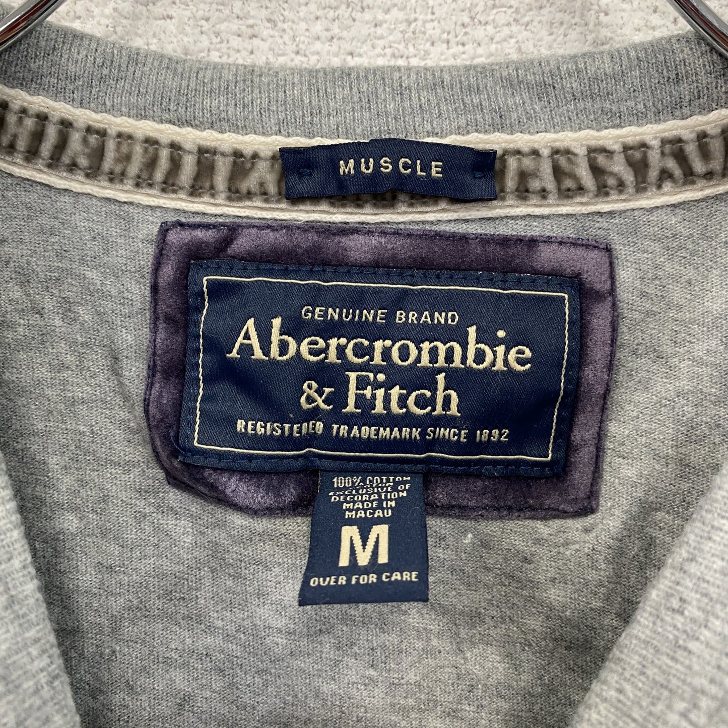 Abercrombie&Fitch アバクロンビー&フィッチ 半袖Tシャツ グレー Mサイズ