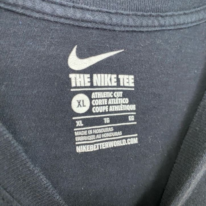 古着 used NIKE ナイキ 半袖カレッジプリントTシャツ アイオワ大学 フットボール スポーツ 黒 ブラック XLサイズ