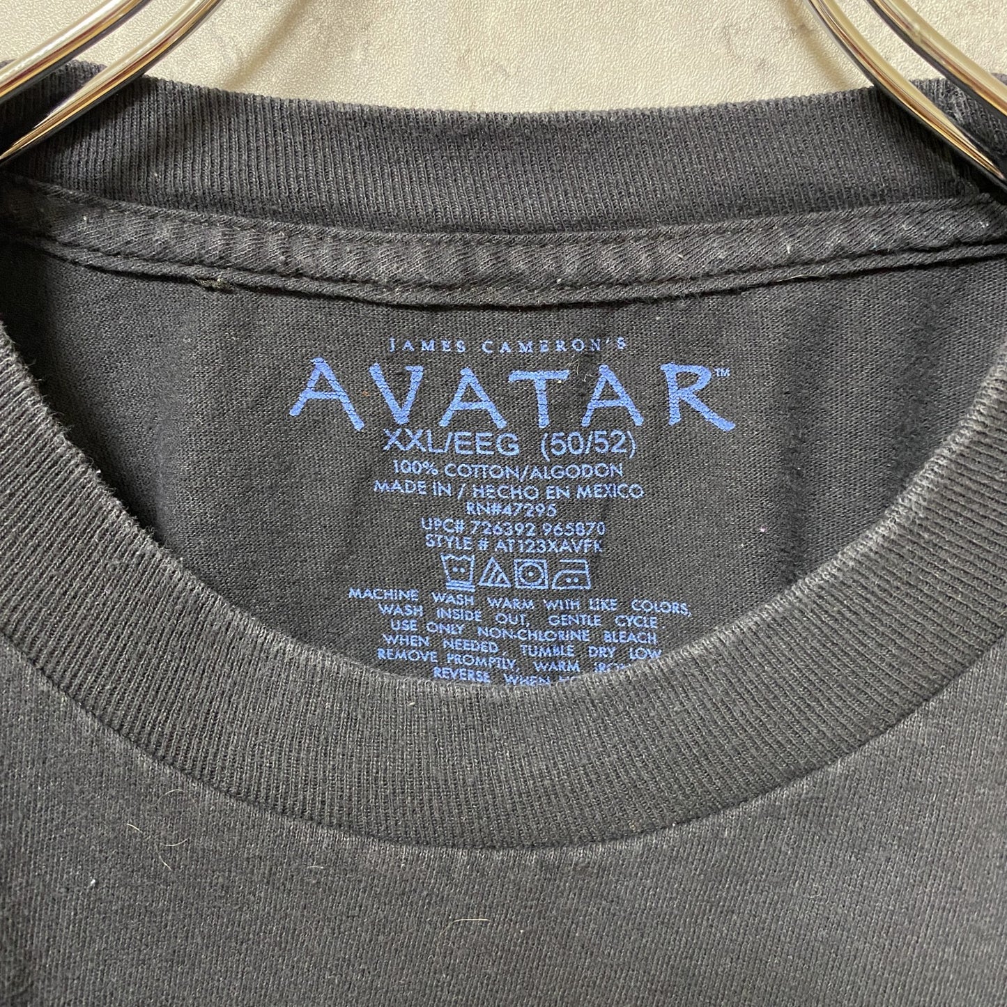 古着 used AVATAR アバター 半袖プリントTシャツ ムービーTシャツ 黒 ブラック ビッグシルエット XXLサイズ