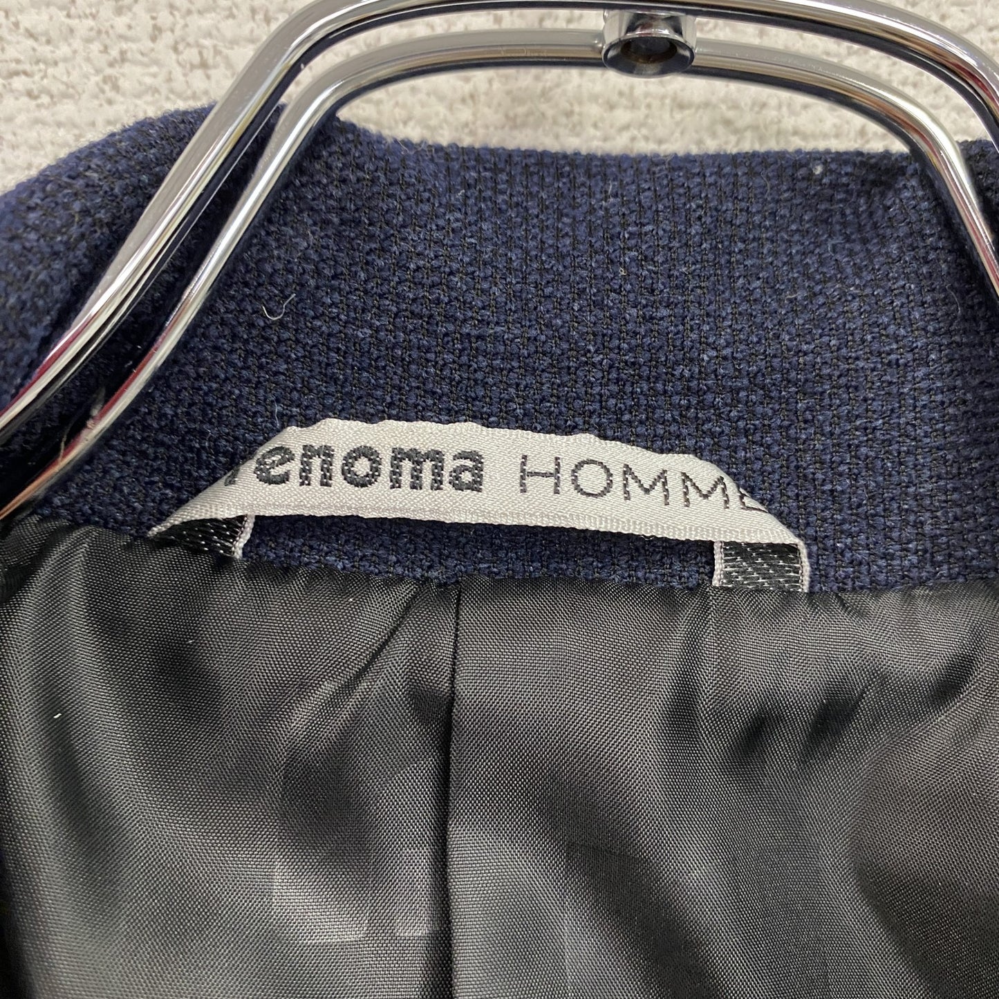 renoma HOMME レノマオム フーデッドコート 紺 ネイビー Lサイズ
