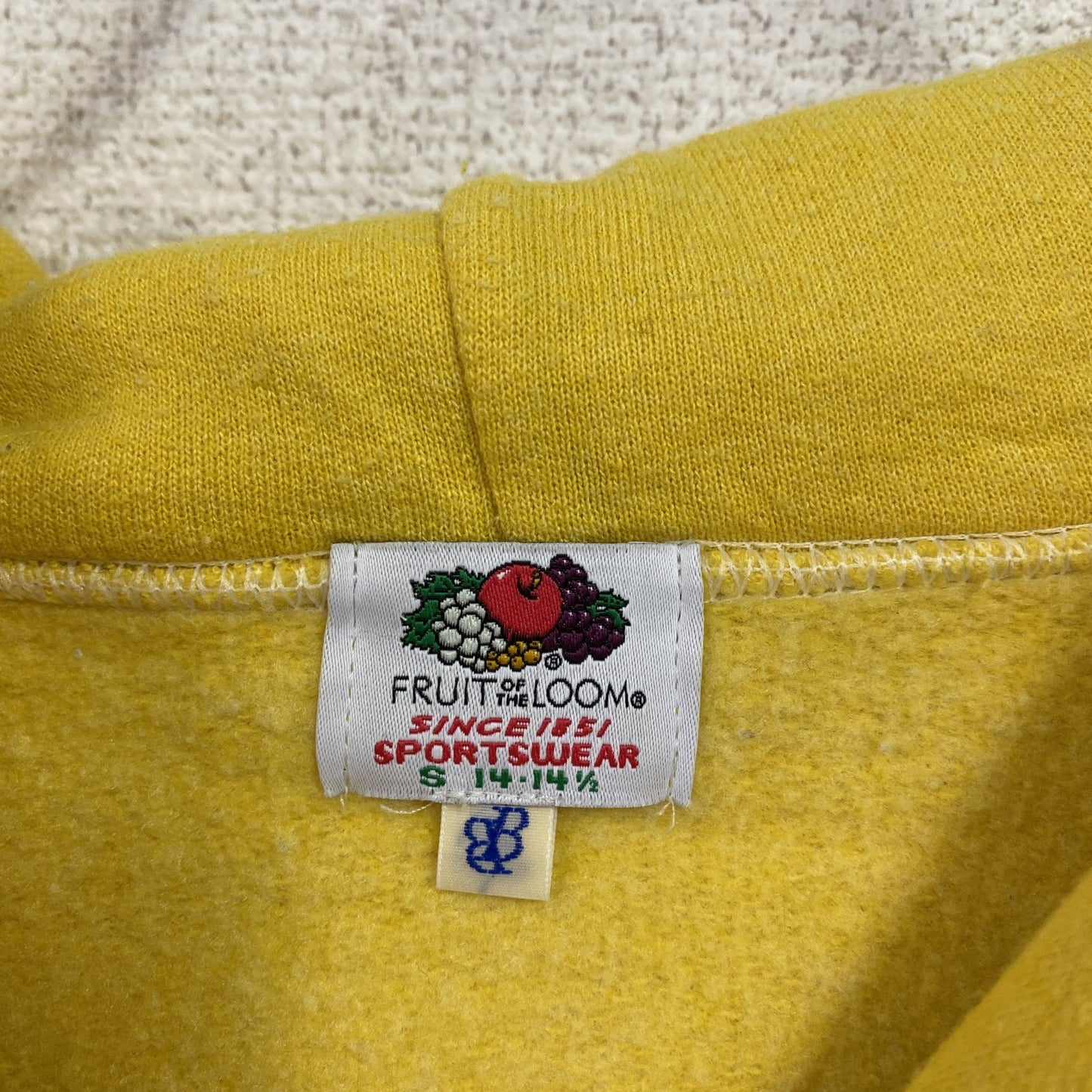 BEAMS BOY ビームスボーイ FRUIT OF THE LOOM スウェットパーカー/フーディー コラボ 黄色 イエロー Sサイズ