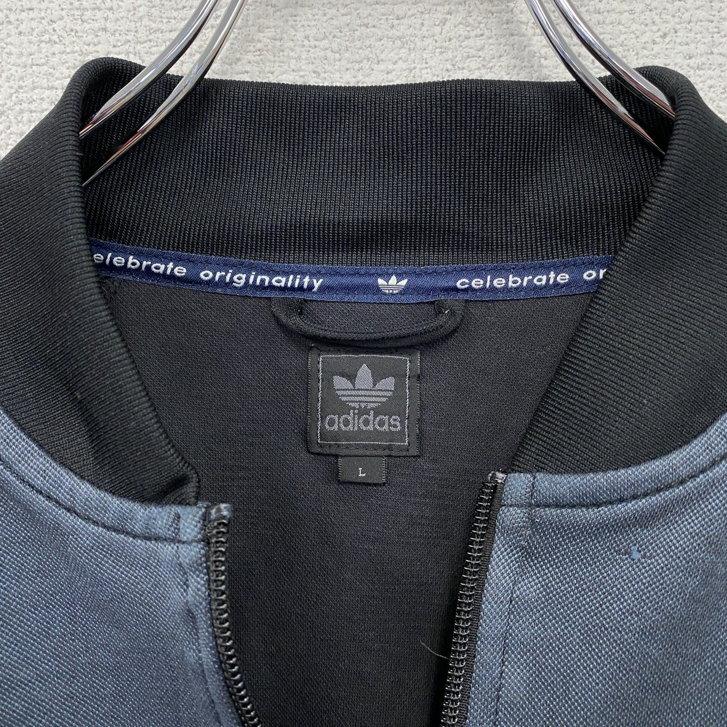 00s adidas アディダス ATPタイプ トラックジャケット/ジャージ ヴィンテージ ネイビー ブラック Lサイズ