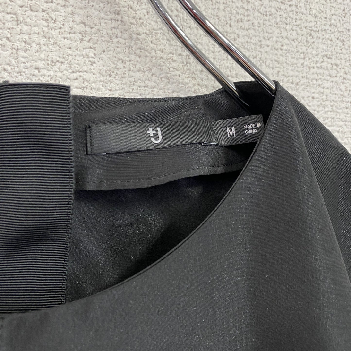 UNIQLO ユニクロ +J シルクブレンドワンピース 黒 ブラック Mサイズ