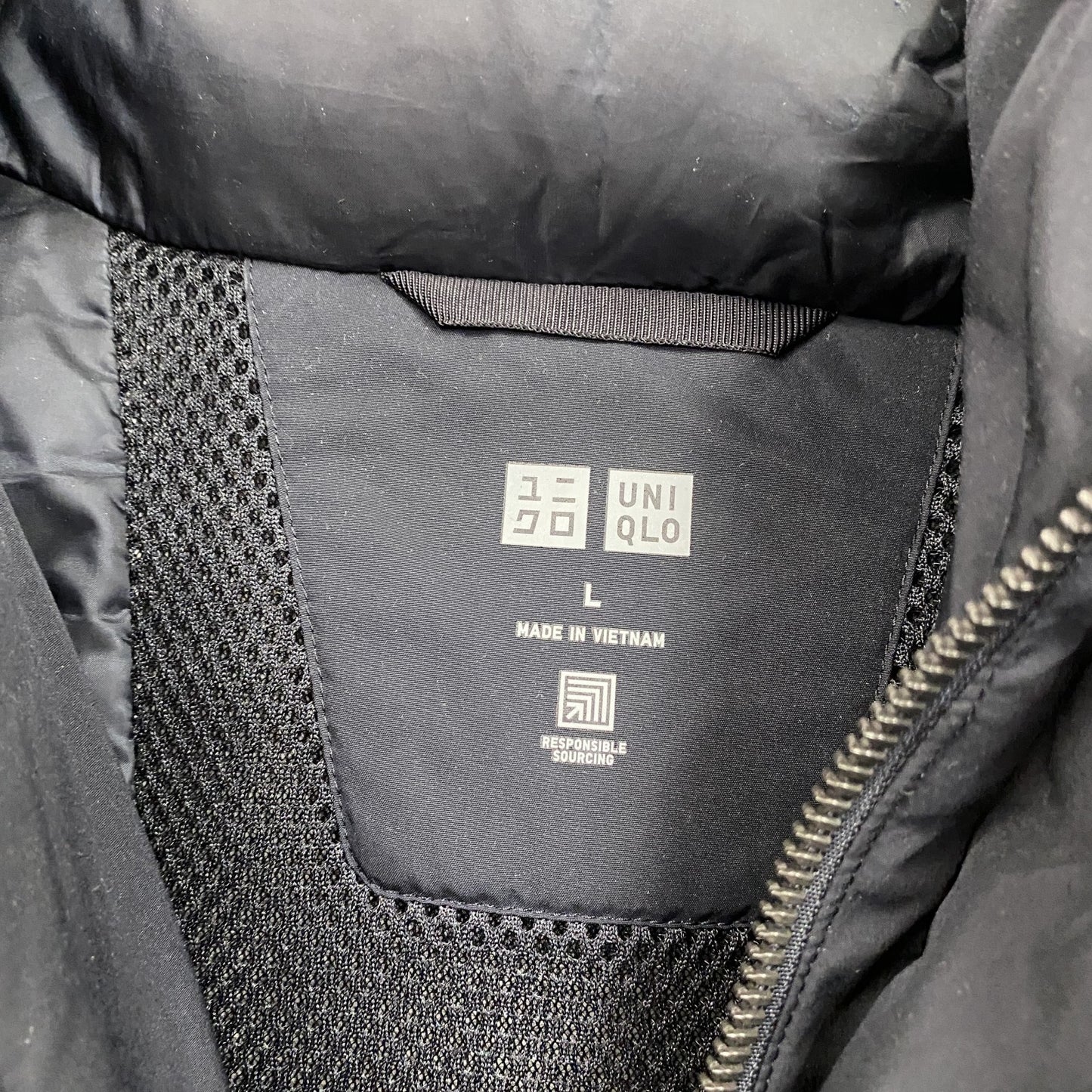 UNIQLO ユニクロ ハイブリッドダウンコート ダウン90% 紺 ネイビー Lサイズ