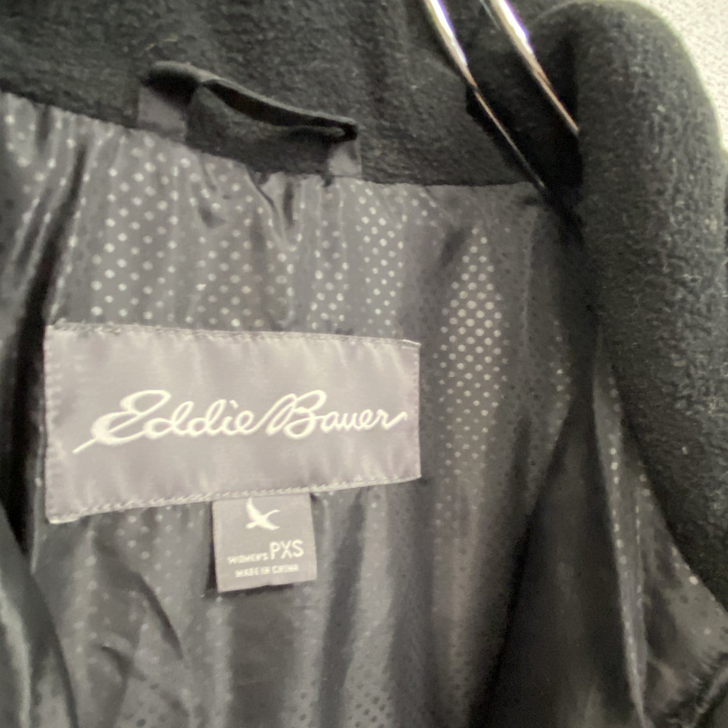 Eddie Bauer エディーバウアー ダウンコート/キルティングコート ダウン80% 黒 ブラック XSサイズ