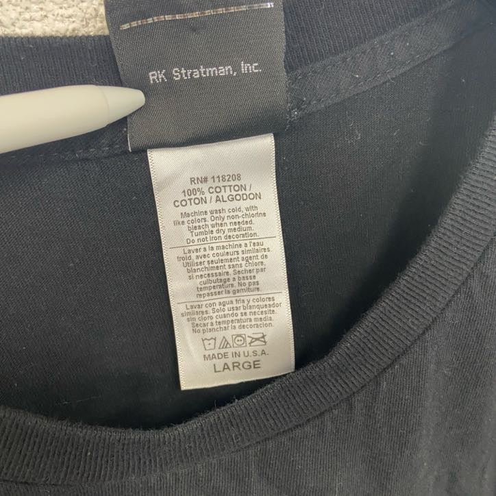 古着 used HARLEY DAVIDSON ハーレーダビッドソン 半袖両面プリントTシャツ USA製 黒 ブラック Lサイズ