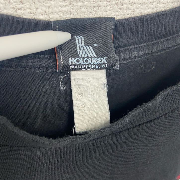 古着 used HARLEY DAVIDSON ハーレーダビッドソン 半袖両面プリントTシャツ 黒 ブラック Lサイズ