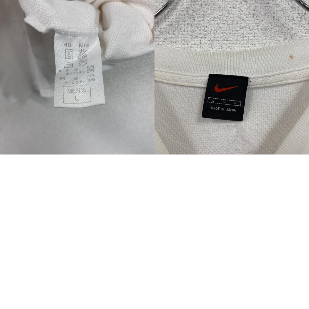 NIKE ナイキ DRI-FIT 半袖プリントTシャツ シングルステッチ 白 ホワイト Lサイズ