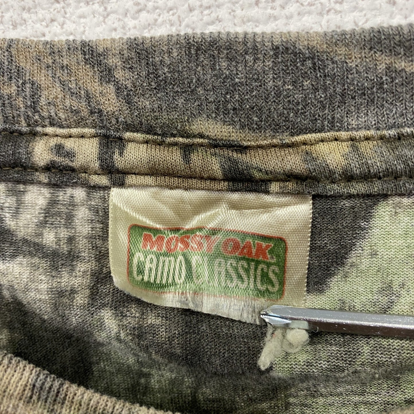 ~00s MOSSY OAK 半袖プリントTシャツ ポケットTシャツ ヴィンテージ リアルツリー カモフラ柄 カーキ