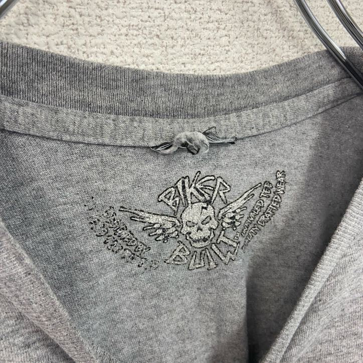 HARLEY DAVIDSON ハーレーダビッドソン 半袖プリントTシャツ 灰色 グレー