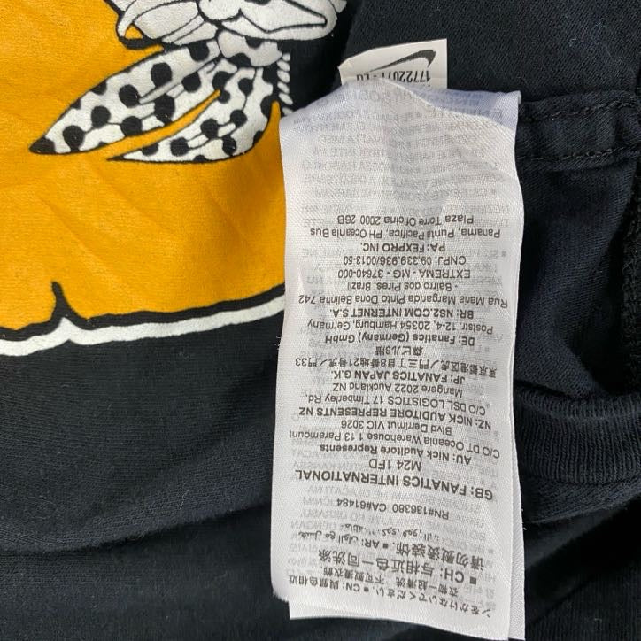 古着 used NIKE ナイキ 半袖プリントTシャツ ピッツバーグ パイレーツ クルーネック 黒 ブラック Lサイズ
