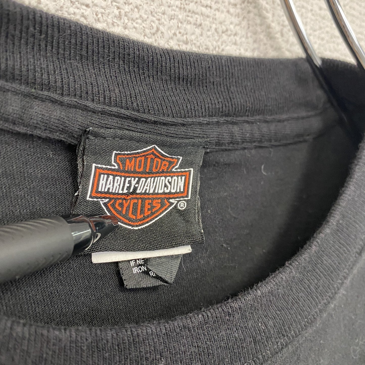 HARLEY DAVIDSON ハーレーダビッドソン 半袖プリントTシャツ 黒 ブラック Mサイズ