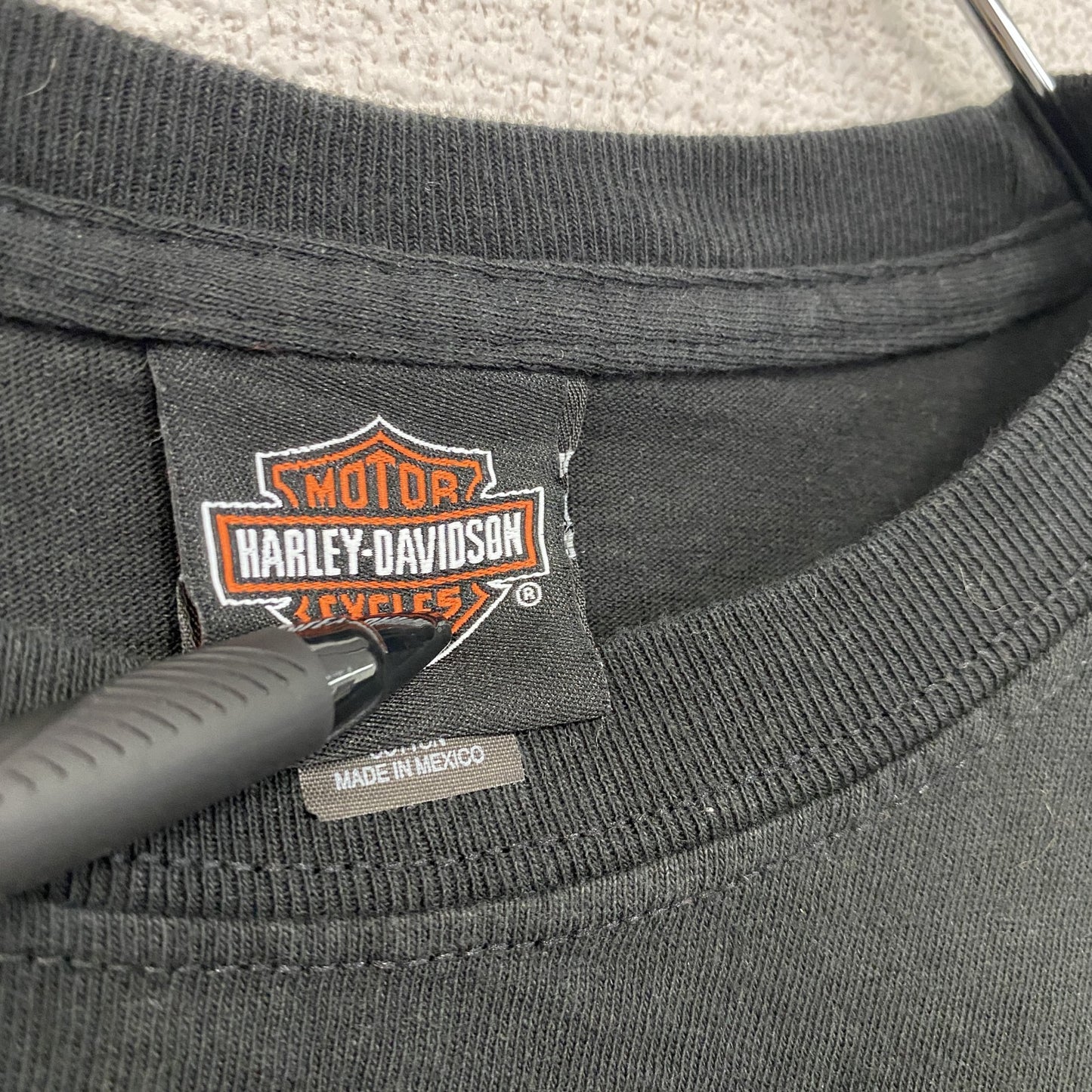 HARLEY DAVIDSON ハーレーダビッドソン 半袖プリントTシャツ 黒 ブラック Mサイズ