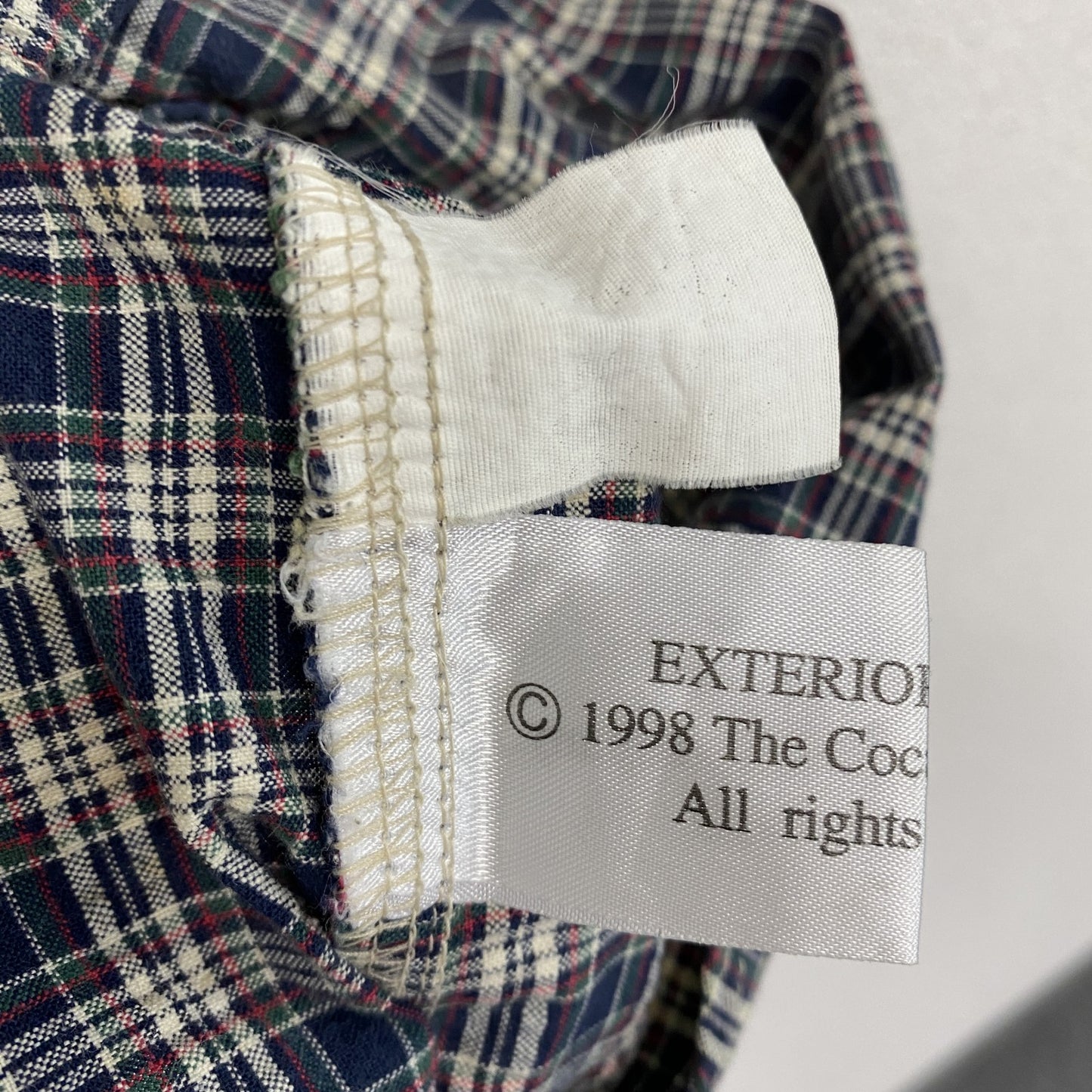 Coca’Cola コカ・コーラ 半袖シャツ チェック柄 マルチカラー 紺 ネイビー Mサイズ