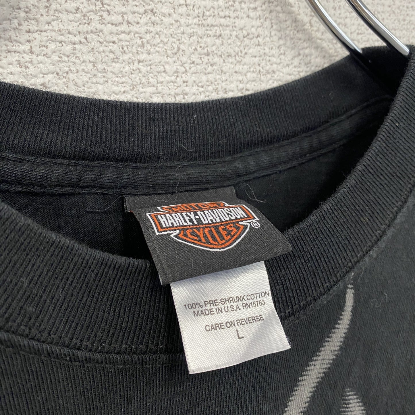00s HARLEY DAVIDSON ハーレーダビッドソン 半袖Tシャツ ヴィンテージ 黒 ブラック Lサイズ