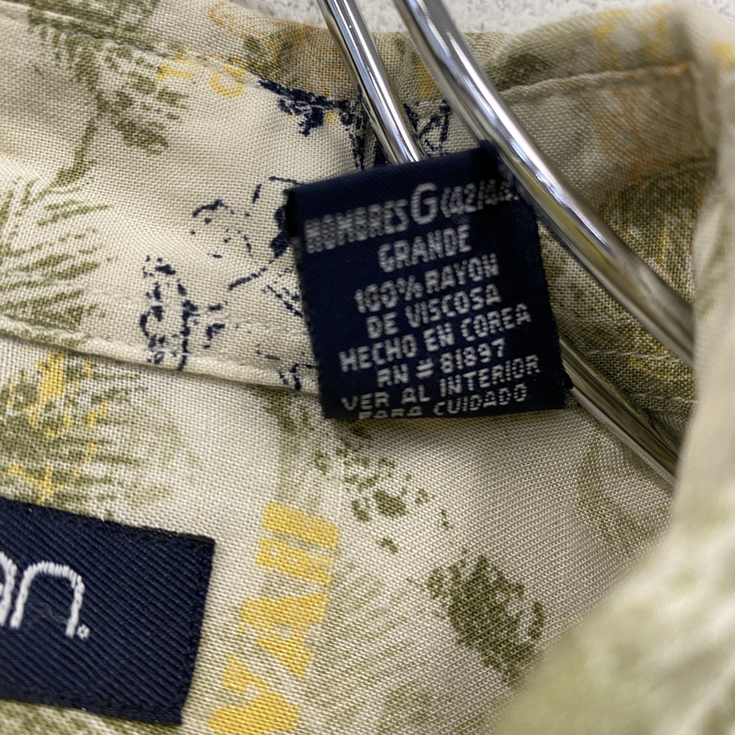 Puritan ピューリタン 半袖シャツ 柄シャツ マルチカラー Lサイズ