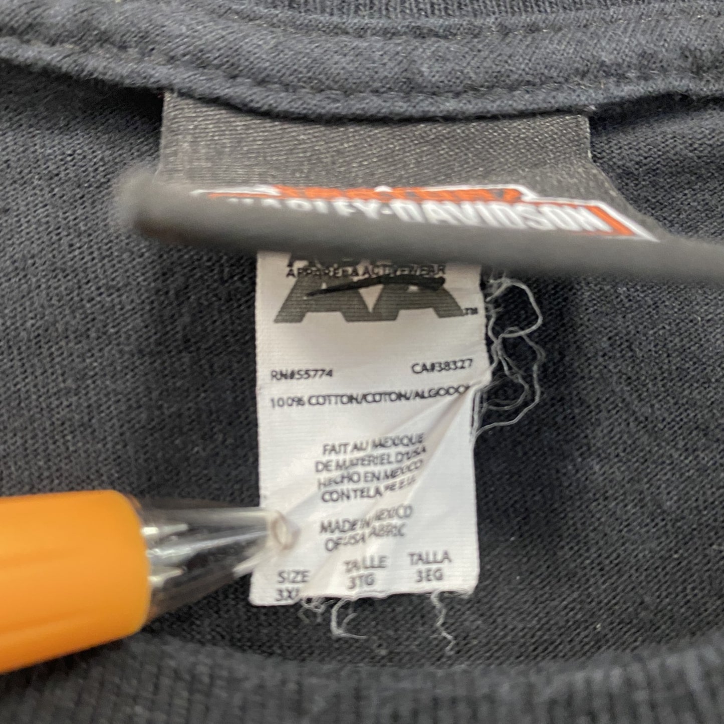 00s HARLEY DAVIDSON ハーレーダビッドソン 半袖プリントTシャツ 黒 ブラック XXXLサイズ