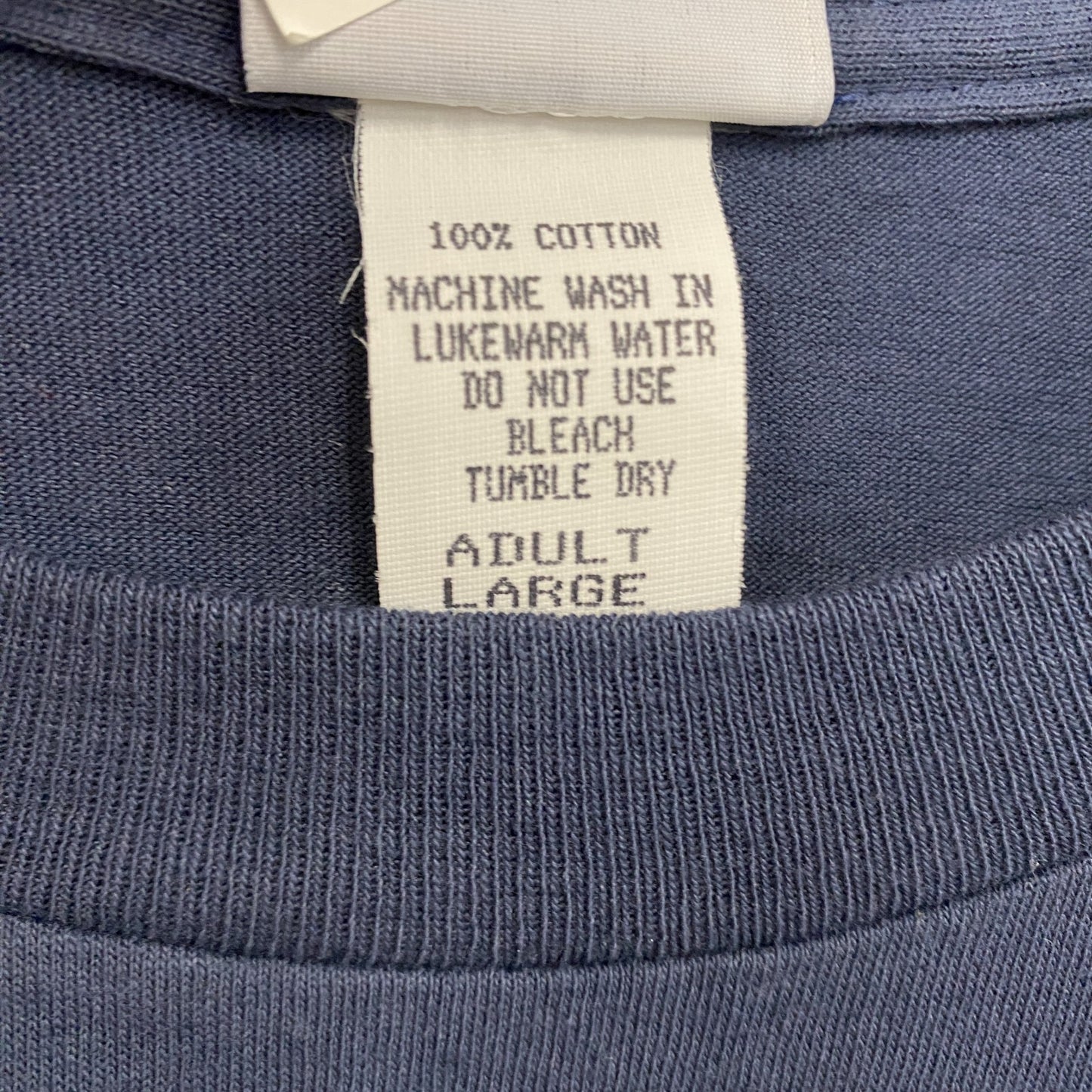 Angels エンジェルス 半袖プリントTシャツ フェード 紺 ネイビー Lサイズ