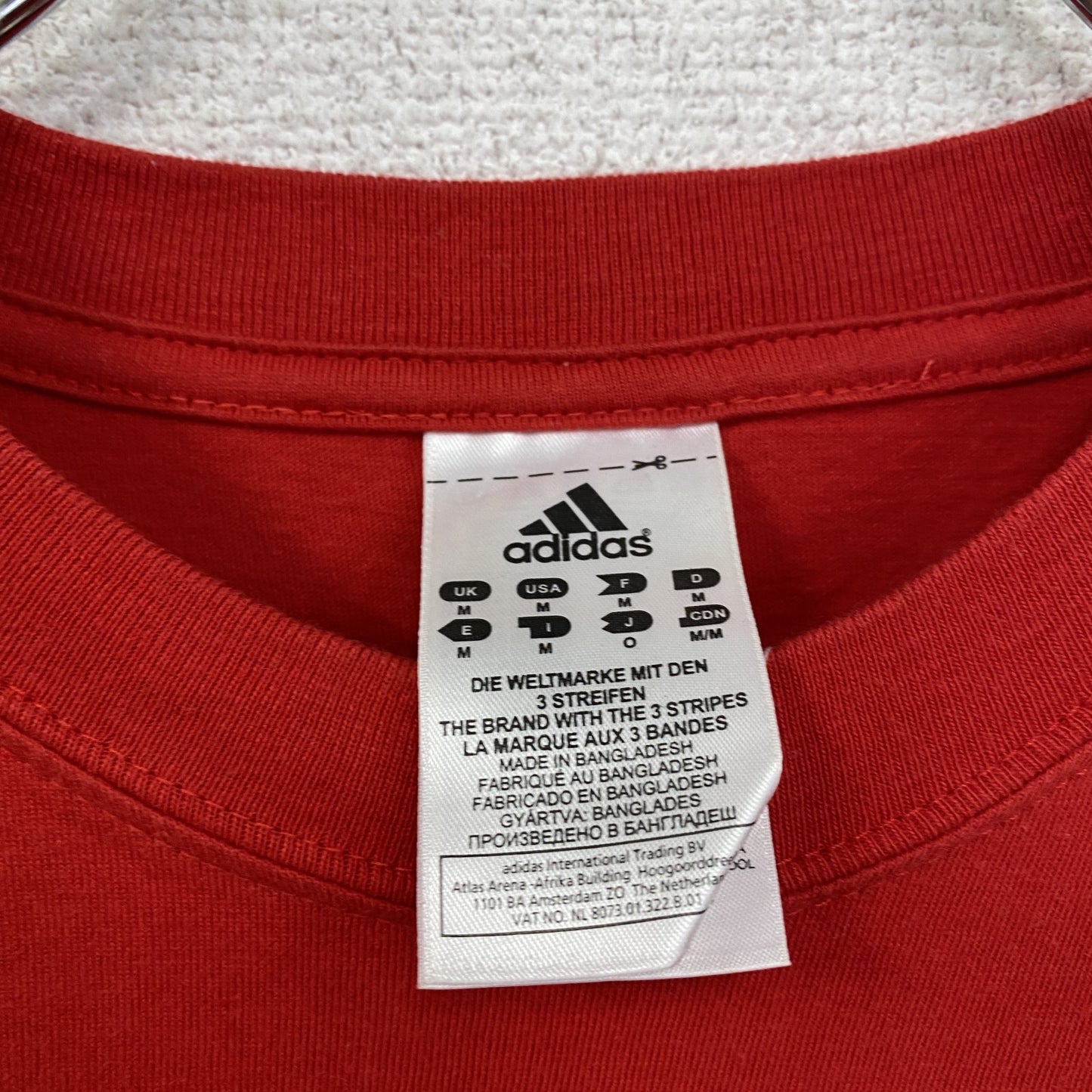 adidas アディダス スペイン代表 半袖プリントTシャツ 赤 レッド Oサイズ