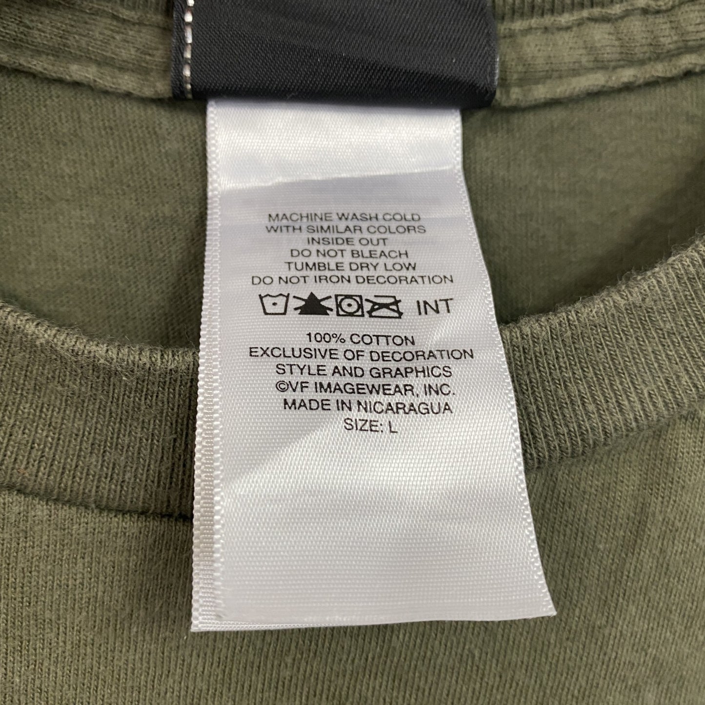 HARLEY DAVIDSON ハーレーダビッドソン 長袖両面プリントTシャツ カーキー XLサイズ