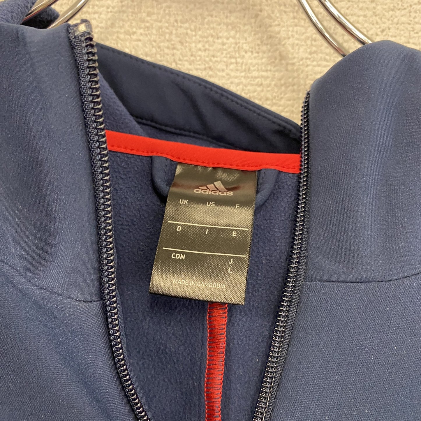 adidas アディダス フルジップウルトラウォームジャケット フーデッドジャケット 紺 ネイビー Lサイズ