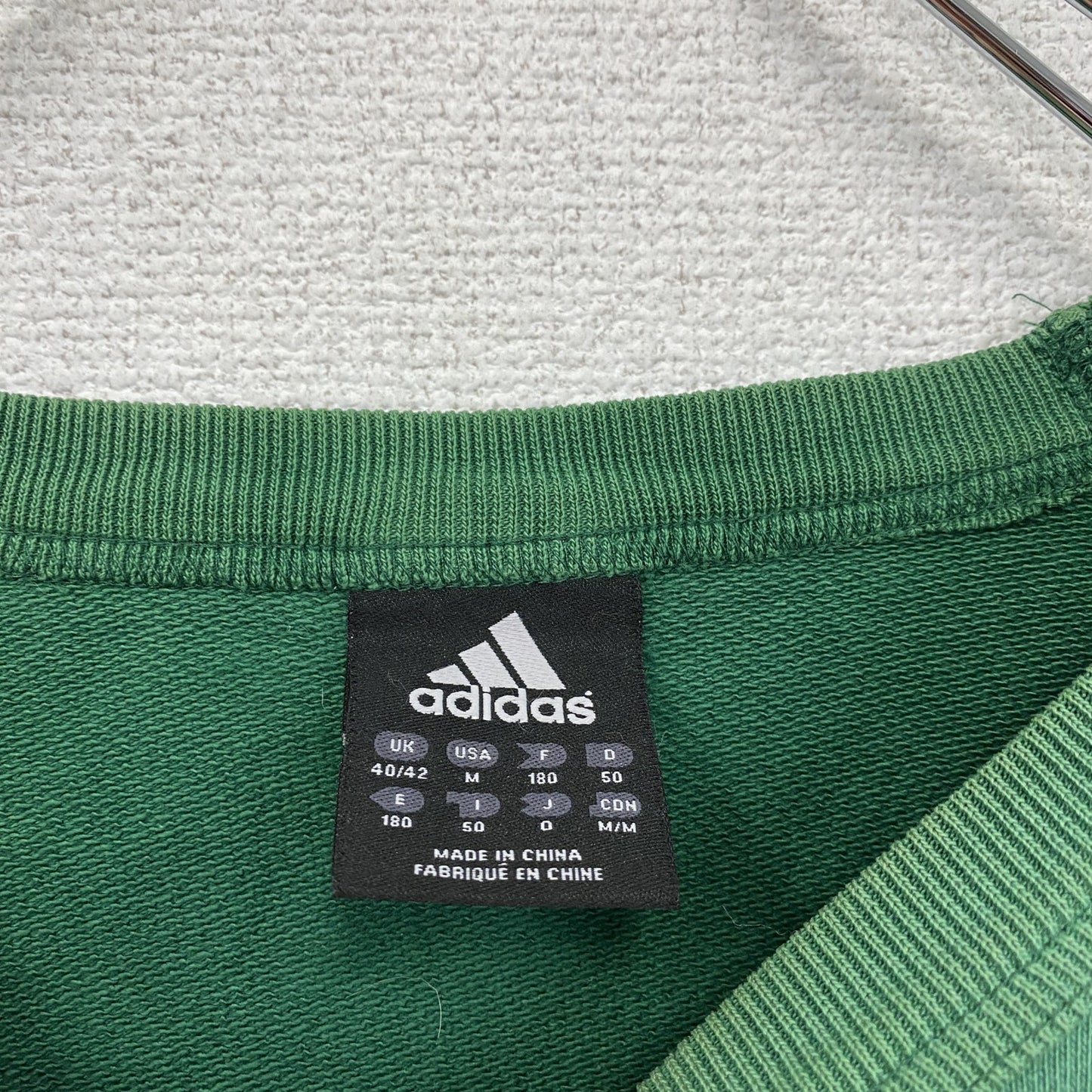 adidas アディダス スウェット/トレーナー 前V 緑 グリーン Oサイズ