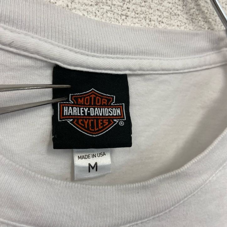古着 used HARLEY DAVIDSON ハーレーダビッドソン 半袖プリントTシャツ 白 ホワイト Mサイズ