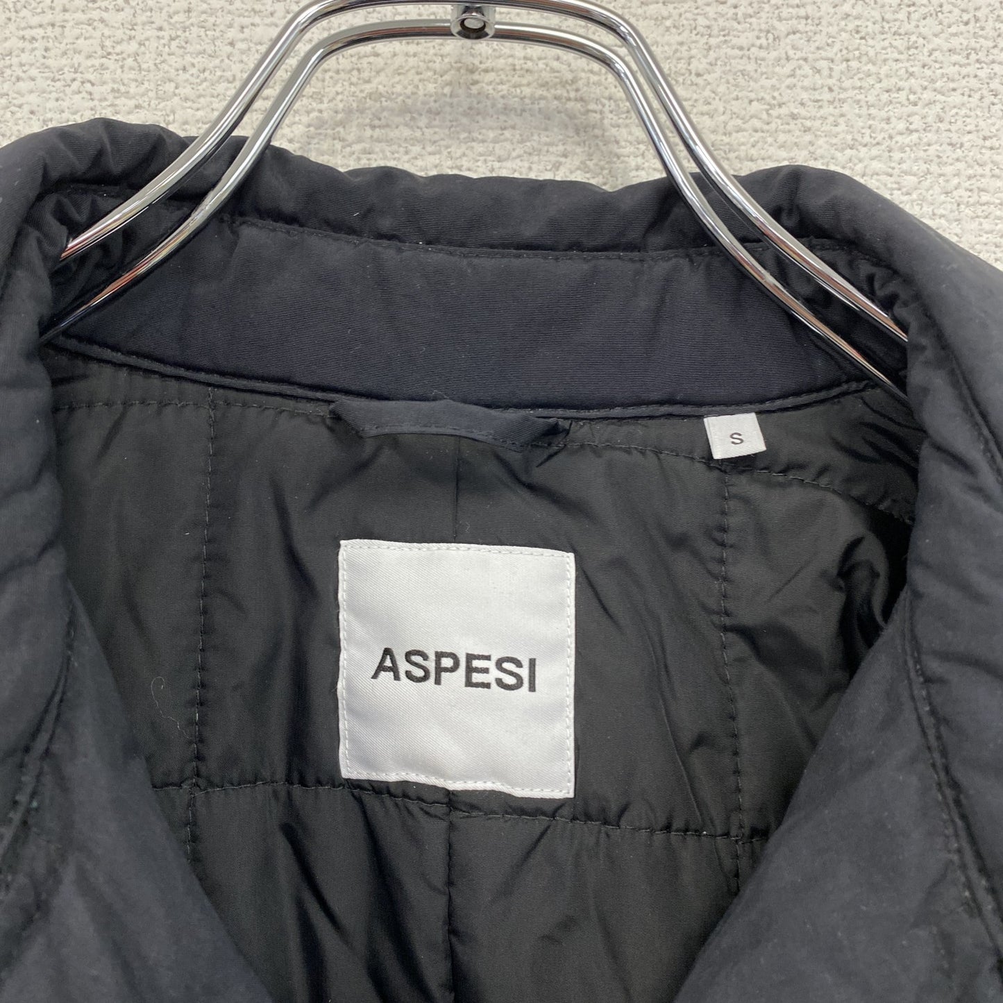 ASPESI アスペジ LARRY SEAMAN ピーコート 中綿入り 黒 ブラック Sサイズ