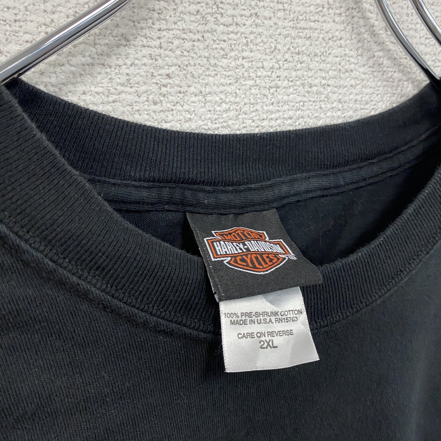 00s HARLEY DAVIDSON ハーレーダビッドソン 半袖プリントTシャツ 黒 ブラック XXLサイズ