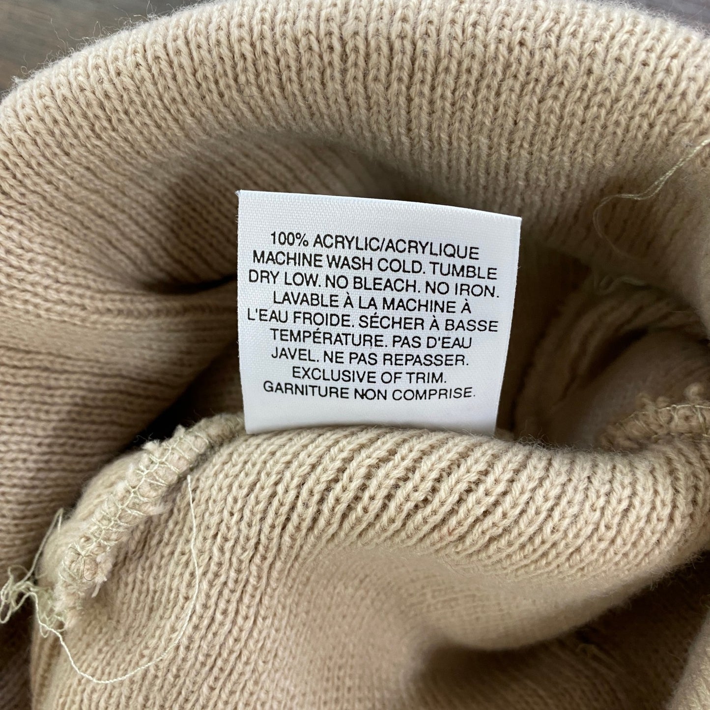 ~00s Pilot パイロット ビーニー/ニットキャップ ニット帽 ヴィンテージ ベージュ