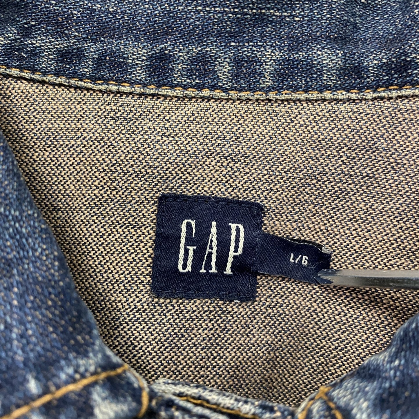 00s GAP ギャップ 3rdタイプ デニムジャケット/Gジャン ヴィンテージ インディゴ Lサイズ