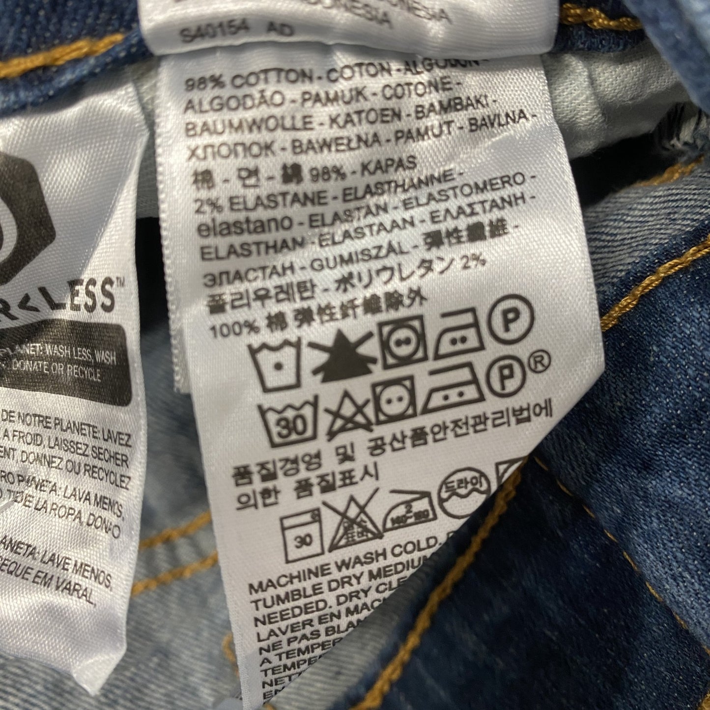 Levi’s リーバイス 502 デニムパンツ/ジーンズ 縦落ち インディゴ W33サイズ