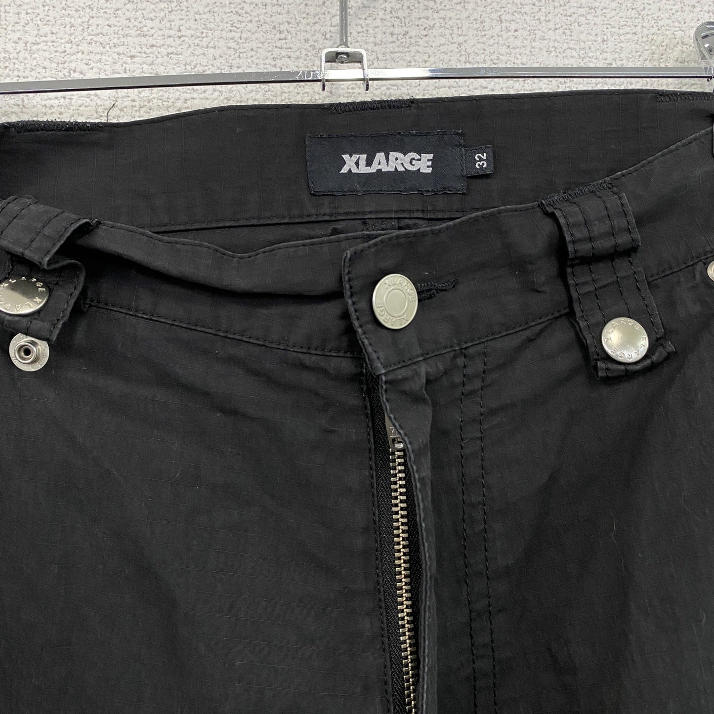 X-LARGE エクストララージ タクティカルワークパンツ カーゴパンツ 黒 ブラック 32サイズ