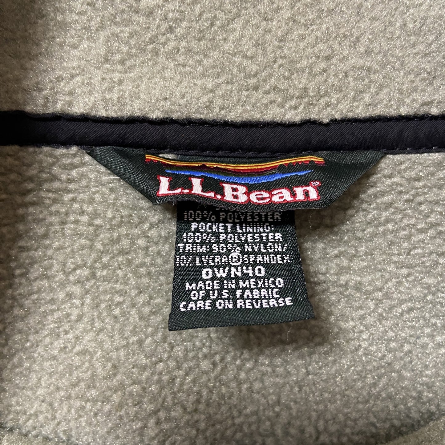 古着 used L.L.Bean エルエルビーン 長袖フリースジャケット プルオーバー ハーフボタン ビッグシルエット XLサイズ
