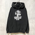 ARROGANT BASTARD ALE　長袖プリントパーカー　バックプリント　黒　ブラック　レトロデザイン　古着