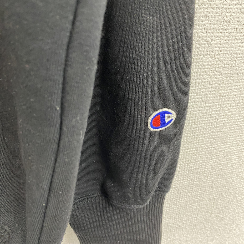 Champion　チャンピオン　スウェットパーカー/フーディー　黒　ブラック　XLサイズ　古着