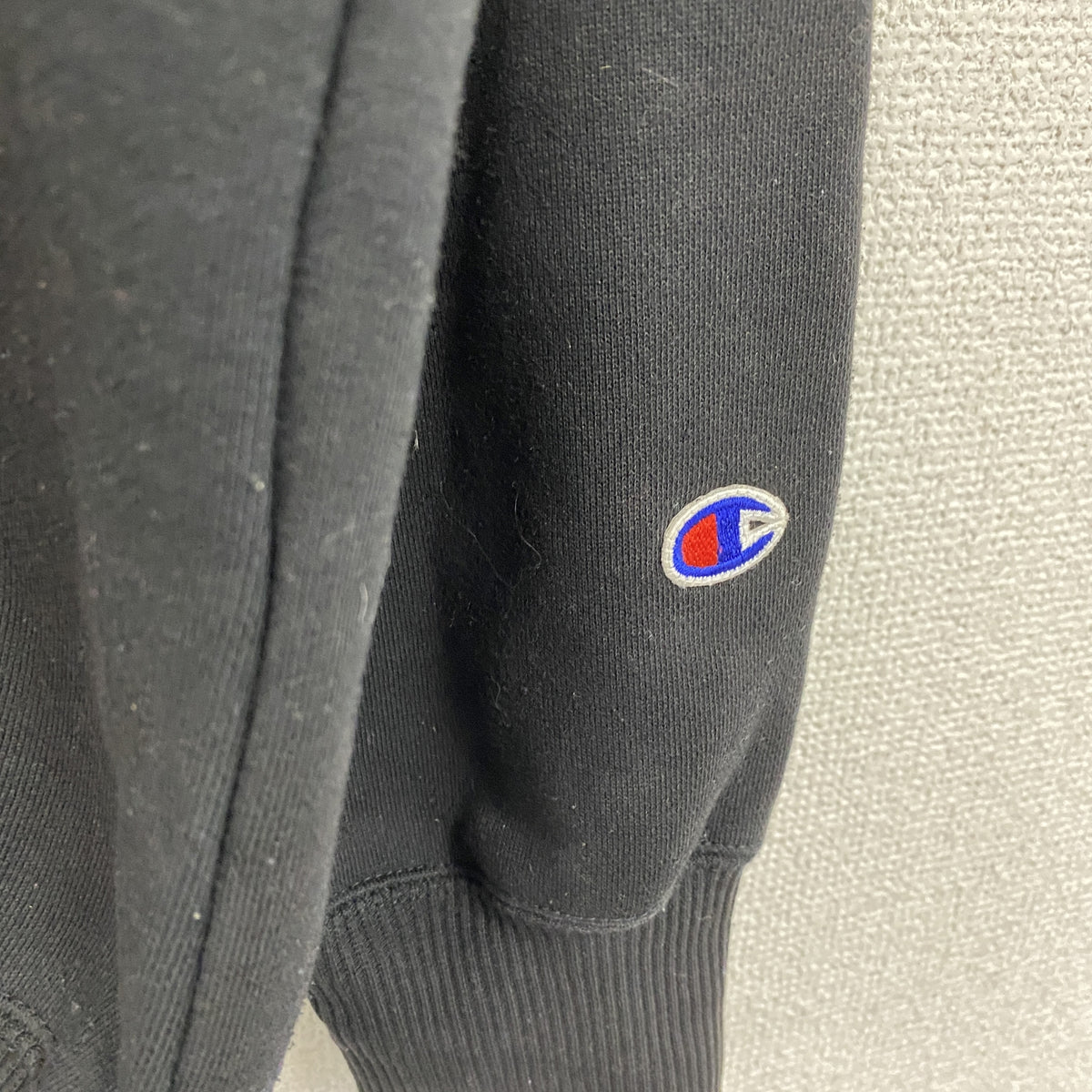 Champion　チャンピオン　スウェットパーカー/フーディー　黒　ブラック　XLサイズ　古着