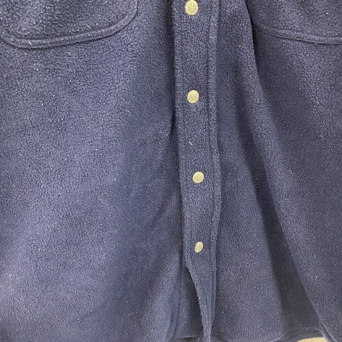 NAUTICA　ノーティカ　フルボタンフリースジャケット　紺　ネイビー　XLサイズ　古着