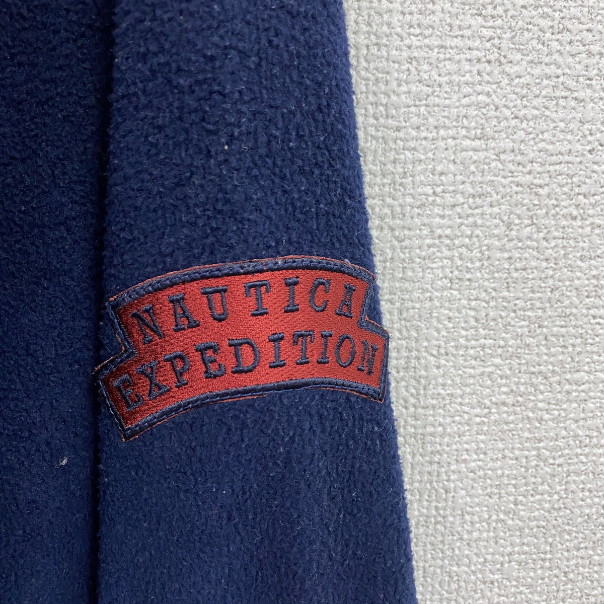 NAUTICA　ノーティカ　フルボタンフリースジャケット　紺　ネイビー　XLサイズ　古着