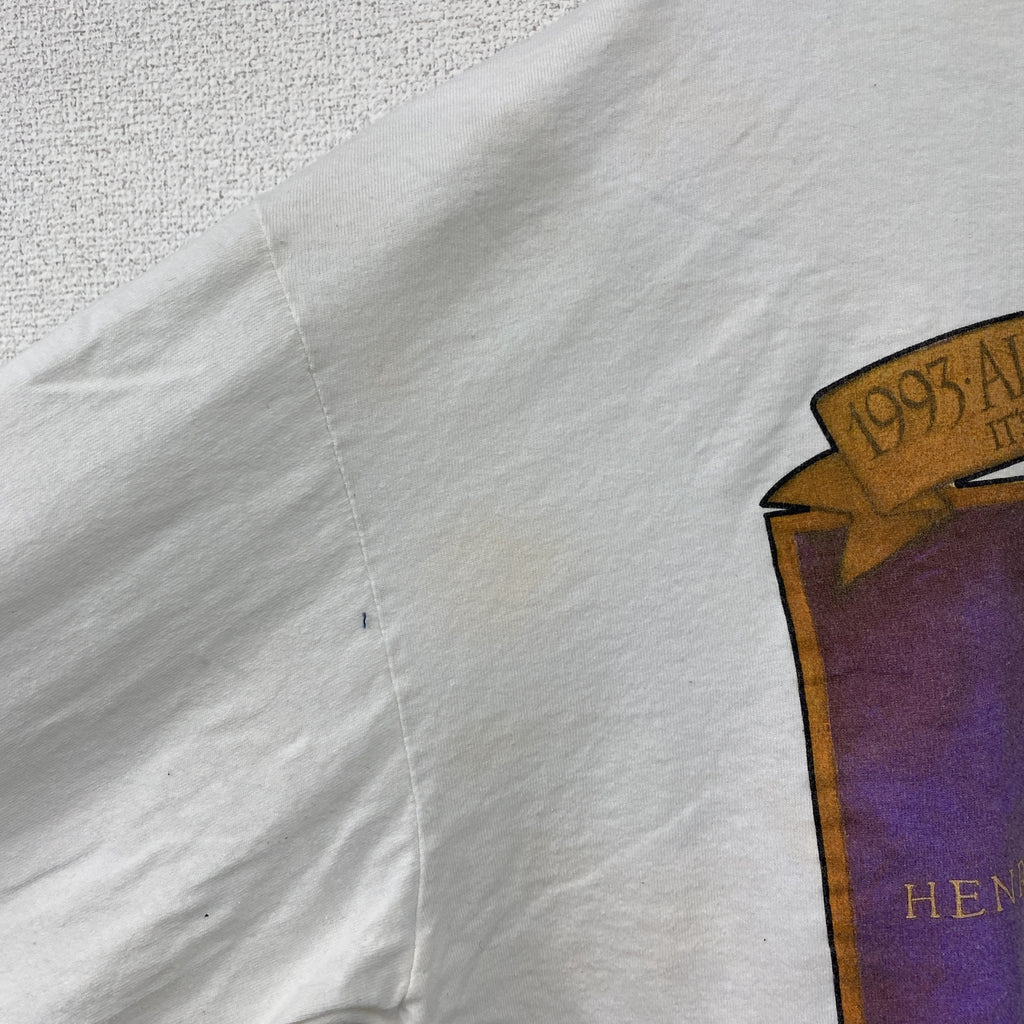 ONEITA　オニータ　ヘンリー８世　長袖Tシャツ/ロンT　白　ホワイト　2XLサイズ　古着