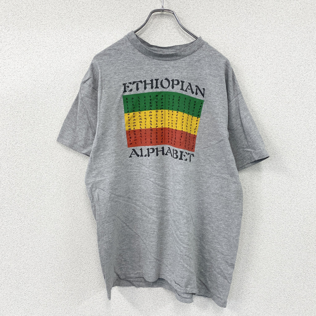 anvil　アンビル　半袖プリントTシャツ　シングルステッチ　ヴィンテージ　グレー　XLサイズ　古着
