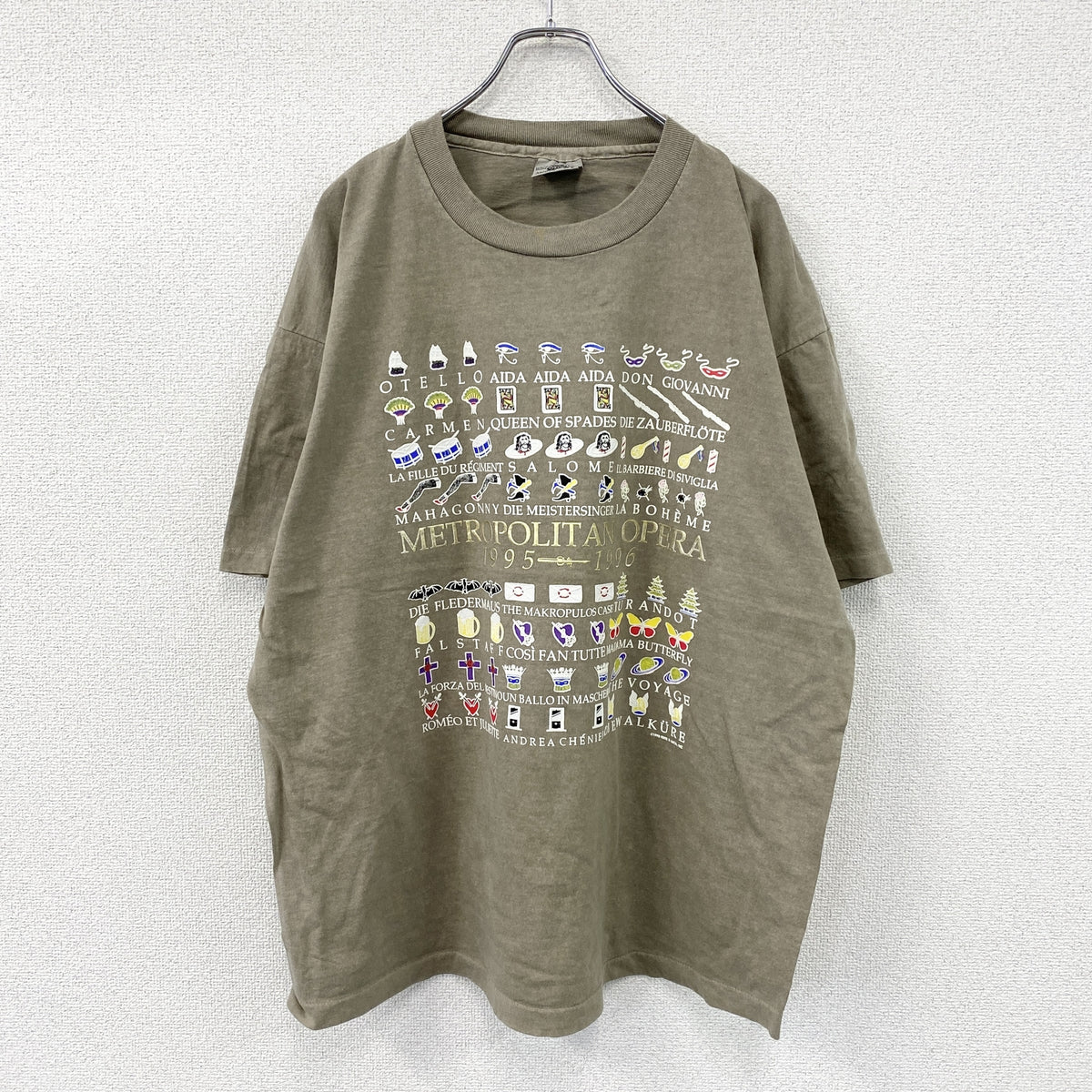 anvil　アンビル　半袖プリントTシャツ　シングルステッチ　ヴィンテージ　茶色　ブラウン　XLサイズ　古着
