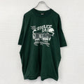 FRUIT OF THE LOOM　フルーツオブザルーム　半袖プリントTシャツ　シングルステッチ　ヴィンテージ　緑　グリーン　2XLサイズ　古着
