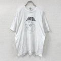 FRUIT OF THE LOOM　フルーツオブザルーム　半袖プリントTシャツ　シングルステッチ　ヴィンテージ　白　ホワイト　XLサイズ カットソー メンズ コットン 古着