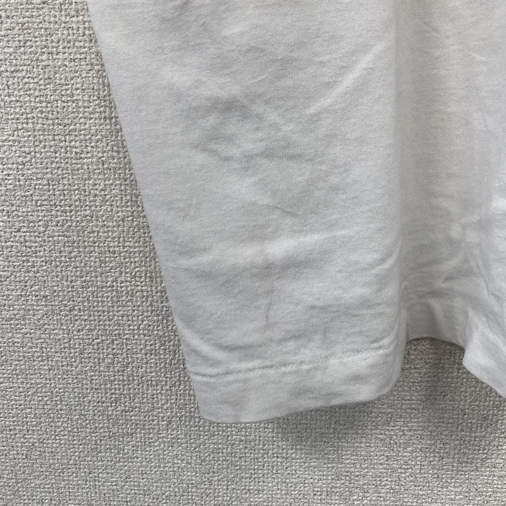 FRUIT OF THE LOOM　フルーツオブザルーム　半袖プリントTシャツ　シングルステッチ　ヴィンテージ　白　ホワイト　XLサイズ カットソー メンズ コットン 古着