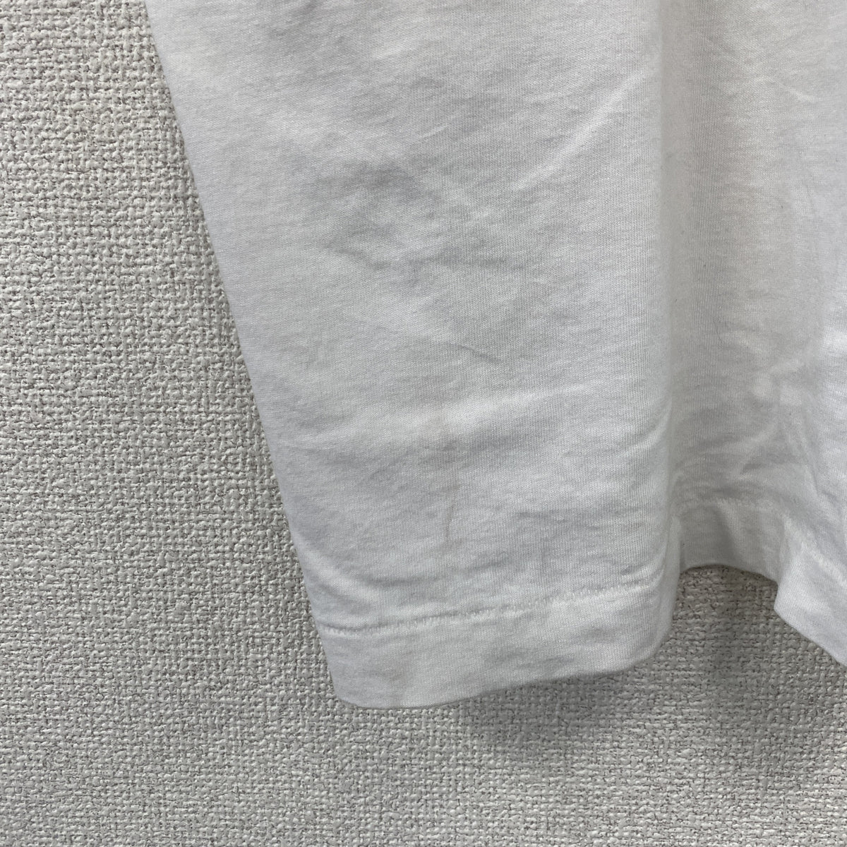 FRUIT OF THE LOOM　フルーツオブザルーム　半袖プリントTシャツ　シングルステッチ　ヴィンテージ　白　ホワイト　XLサイズ カットソー メンズ コットン 古着