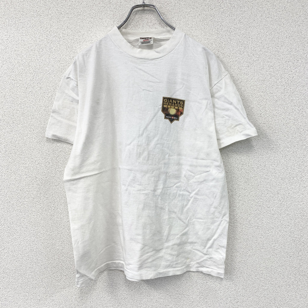 ONEITA　オニータ　サンフランシスコジャイアンツ　半袖プリントTシャツ　シングルステッチ　ヴィンテージ　白　ホワイト　Lサイズ　古着